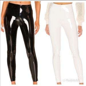 Two patent leather commando leggings size xs